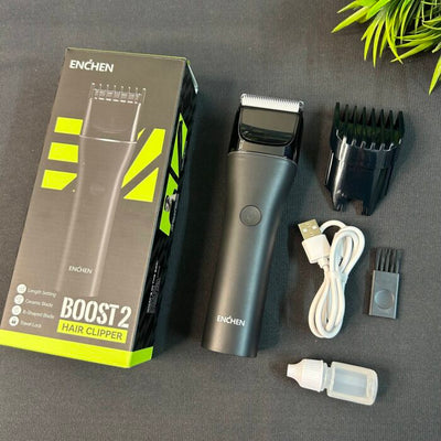 ENCHEN BOOST 2 Hair Clipper Very Low Noise ( Black) Intact Sealed Pack Update Model