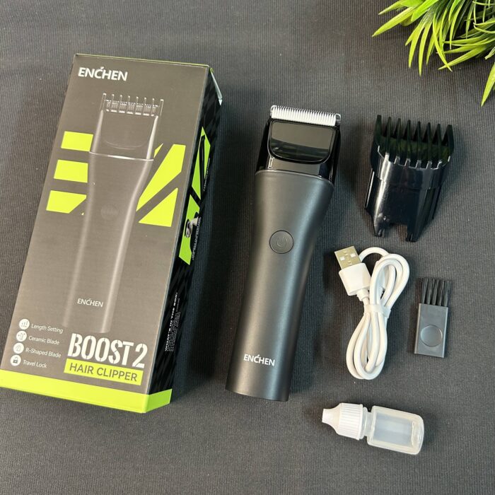 ENCHEN BOOST 2 Hair Clipper Very Low Noise ( Black) Intact Sealed Pack Update Model